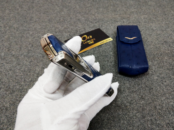 Vertu sliver xanh navy